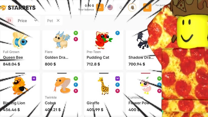 websites to buy adopt me pets