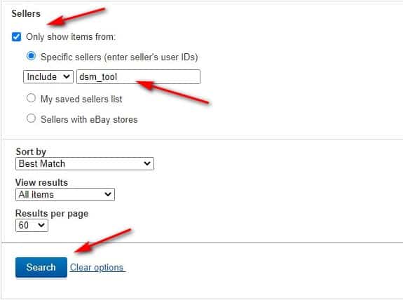 how to find an ebay user