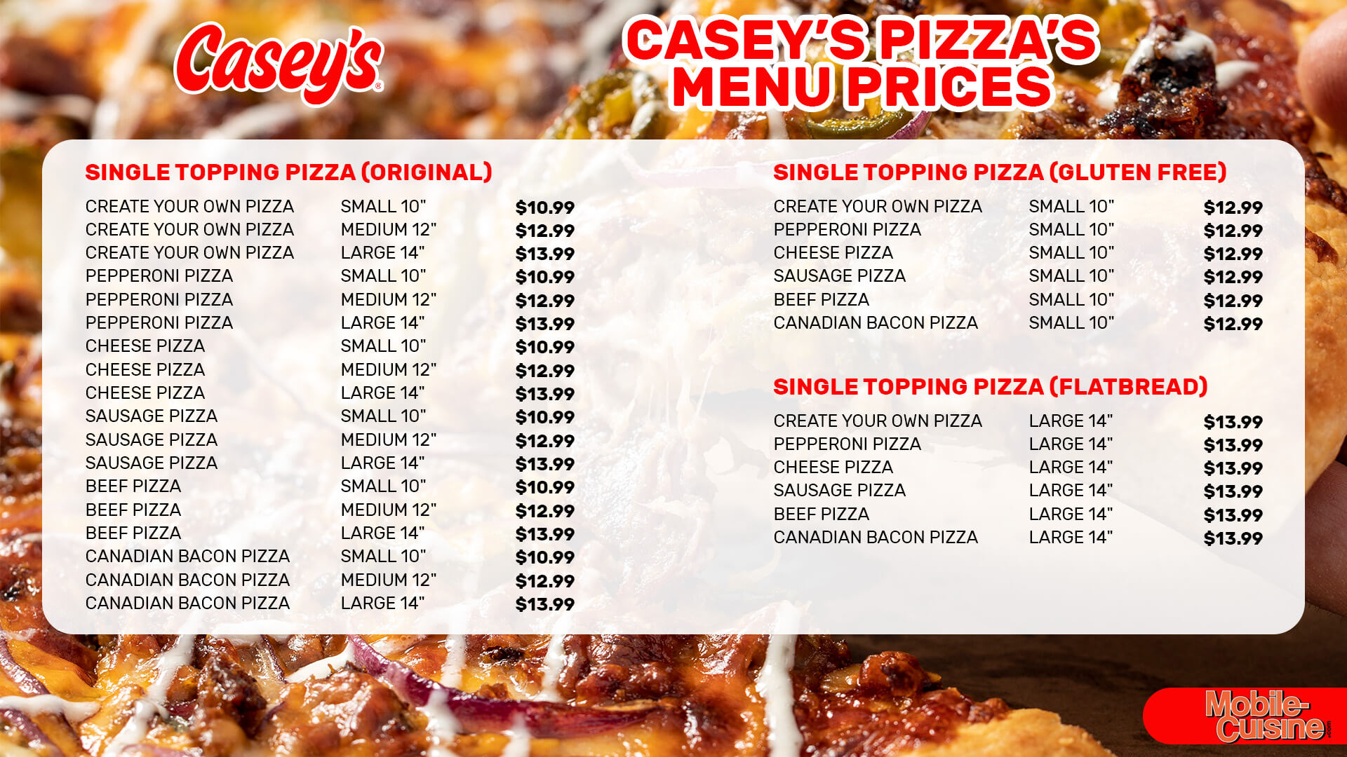 casey's springfield menu