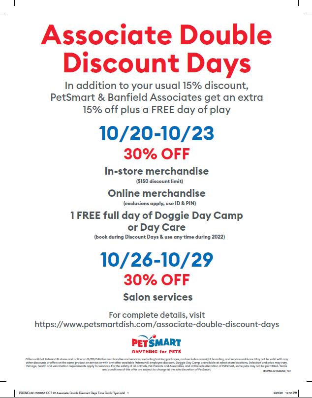 petsmart senior discount
