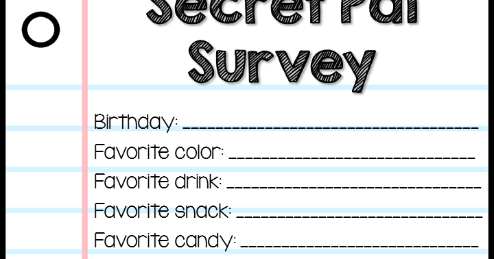 secret pal questionnaire
